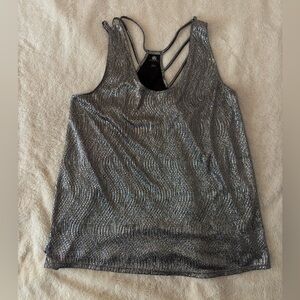 Rock & Republic Shiny Silver Women's Tank Top
